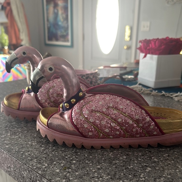 Irregular Choice Shoes - Pink Flamingo Sandals